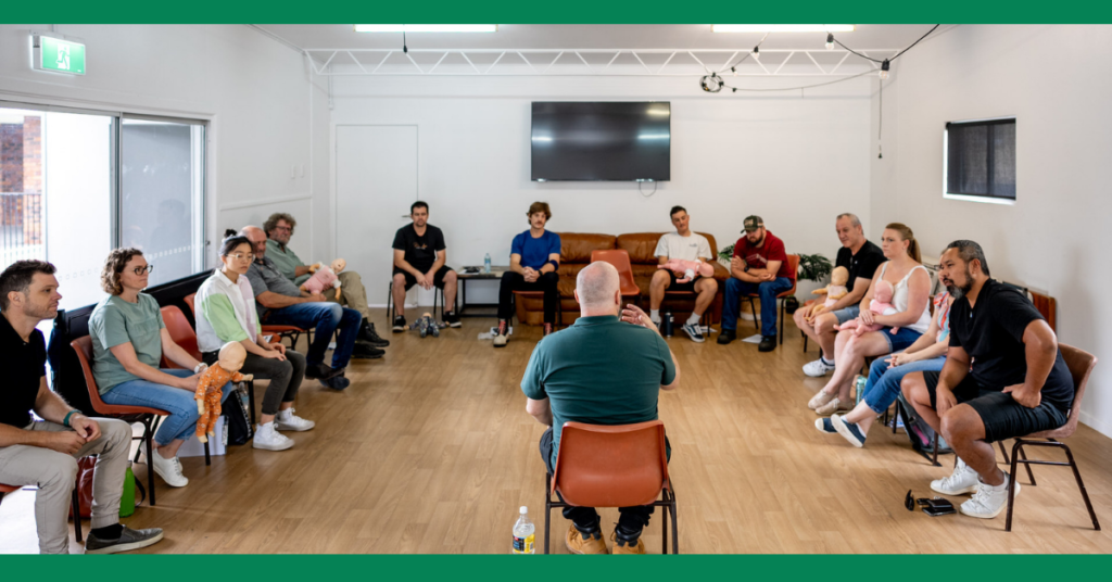 chermside first aid course underway with attentive students