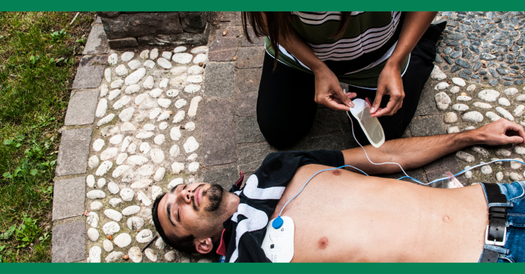 an aed is used to help someone suffering cardiac arrest